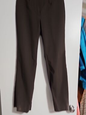 Women's Classic Straight-Leg Dress Pants - Dark Brown